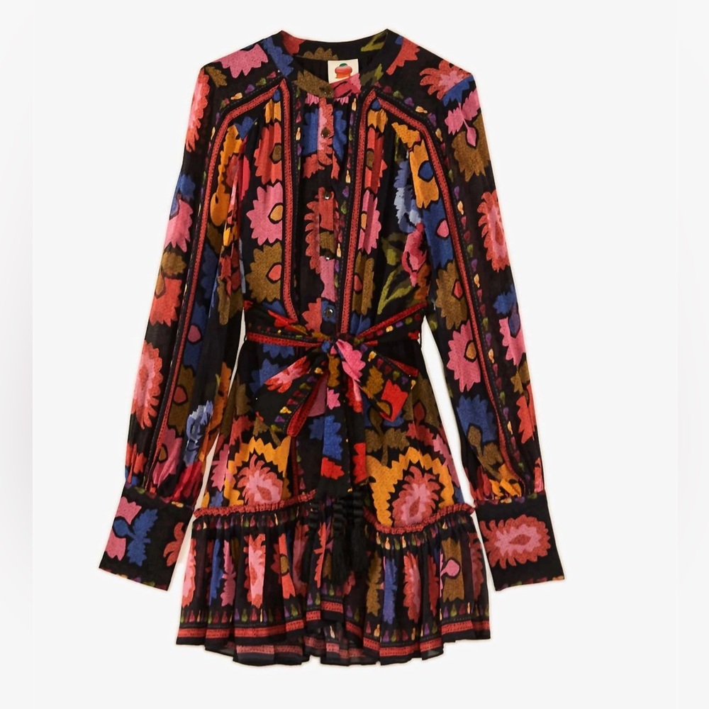 Farm Rio flowers tapestry mini dress | XS